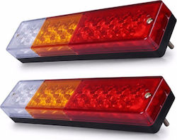 Factory Σετ Φώτα Τρέιλερ LED Αδιάβροχα με Βίδες 12V 2τμχ