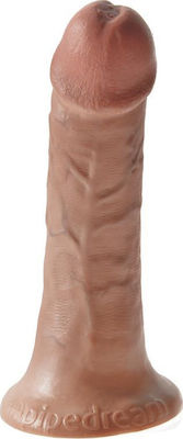 King Cock Realistic Dildo with Suction Cup Tan 15cm