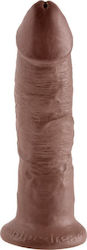 King Cock Realistic Dildo with Suction Cup Brown 23cm