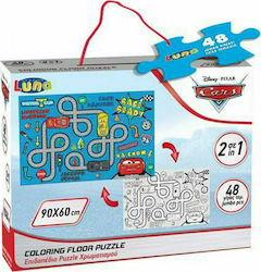 Παιδικό Puzzle Coloring Disney Cars 48pcs για 3+ Ετών Luna