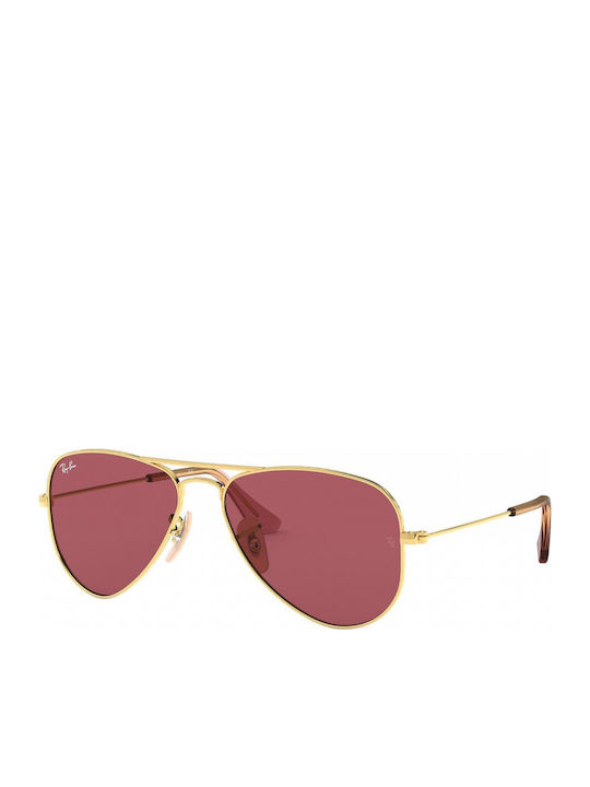 Ray Ban Άθραυστα Παιδικά Γυαλιά Ηλίου Χρυσά RB9...