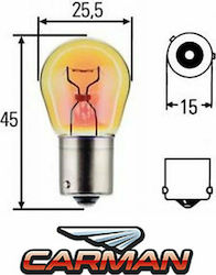 Hella Lamps PY21W-BAU15s 2pcs