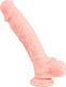 You2Toys Medical Silicone Realistisches Dildo mit Hoden und Saugnapf Fleisch 24cm