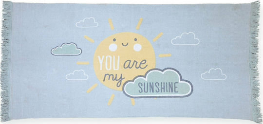 Nef-Nef Homeware Sunshine Детско килимче Облаци Памучно Blue 70x140см