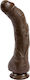 Doc Johnson Signature Cocks Black Thunder with Removable Vac-U-Lock Ρεαλιστικό Dildo με Όρχεις και Βεντούζα Chocolate 31cm