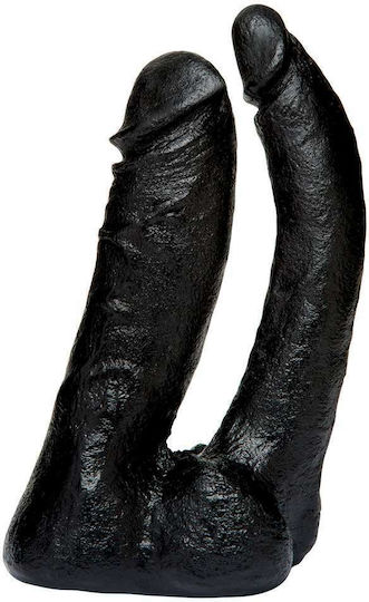 Vac U Lock CodeBlack Double Penetrator Διπλό Dildo Black 15cm