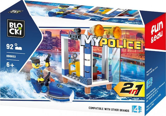 Blocki Cuburi De Construit My Police 2 In 1 Pentru 6+ Ani 92 Bucăți