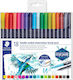 Staedtler 3001 Drawing Markers Double Tip Set 18 Colors