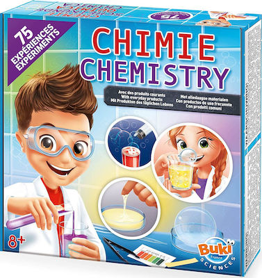 Buki Chemistry Lab 75 Experiments Laboratory for 8+ Years Old