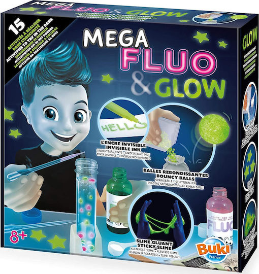 Buki Mega Glow & Fluo Educational Game Experiments for 8+ Years Old