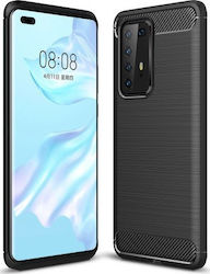 Hurtel Brushed Carbon Back Cover Μαύρο (Huawei P40 Pro)