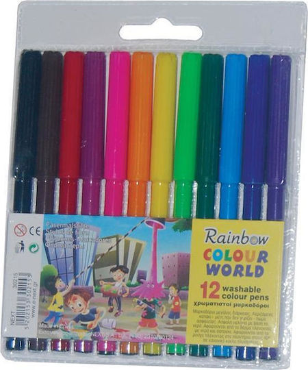 Next Rainbow Feine Marker Waschbare Zeichenmarker Dünne Set 12Stück