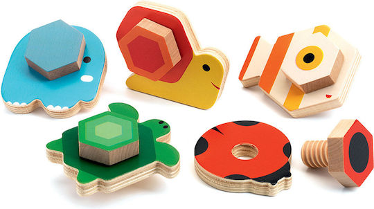 Djeco Holz-Bauspielzeug Tourna Basic für Kinder ab 3+ Jahren