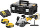 Dewalt Circular Saw 18V 2x5Ah with Suction System DCS571P2