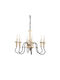 Aca Chandelier Candlestick 6xE14 White 60cm EG176P60R