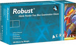 Bournas Medicals Robust Γάντια Νιτριλίου Χωρίς Πούδρα σε Μπλε Χρώμα 100τμχ