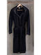 Rythmos Amadeus Hooded Bathrobe Μαύρο 420gr/m²