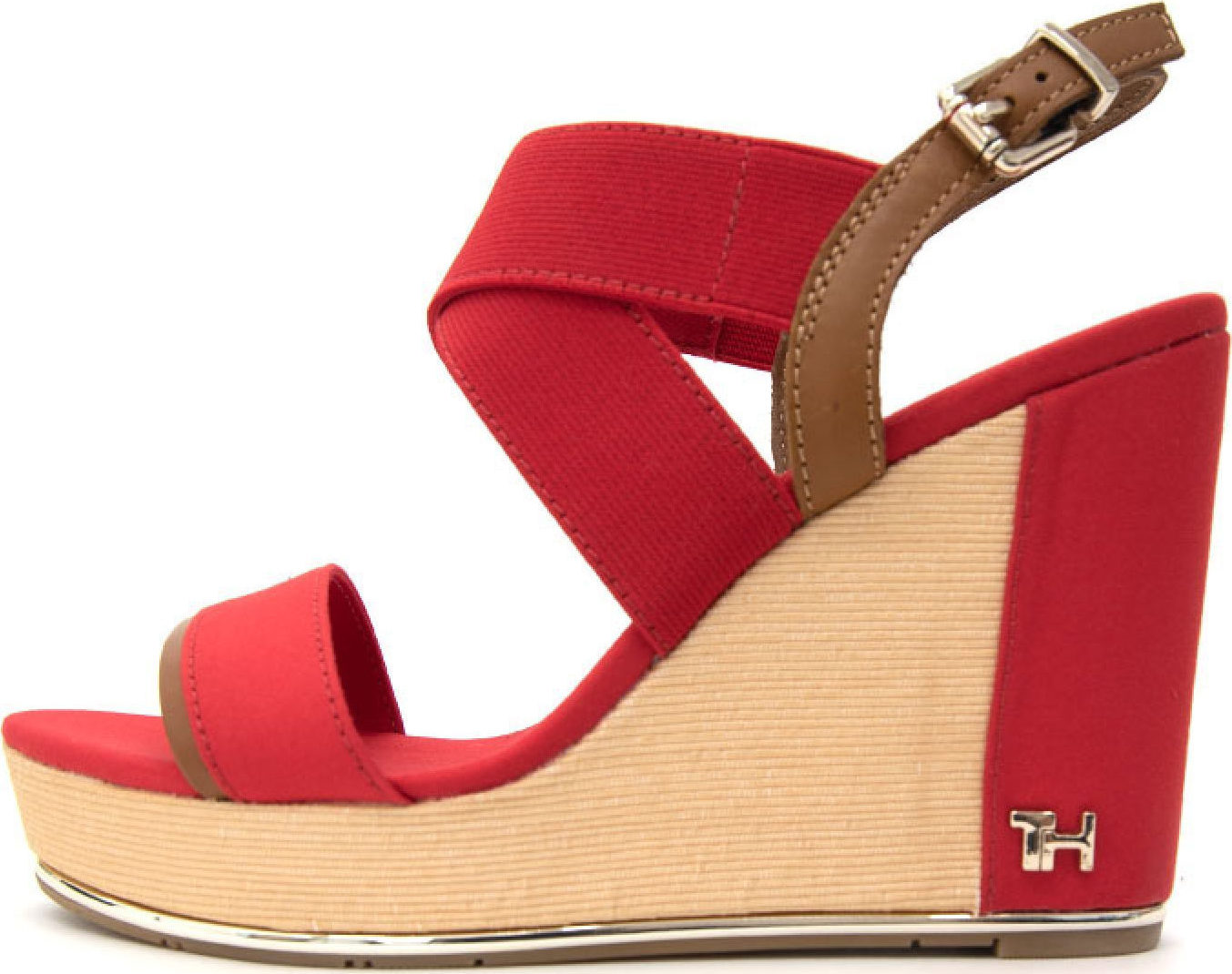 tommy hilfiger tan wedges