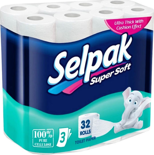 Selpak Super Soft Χαρτί Υγείας 32 Ρολά 3 Φύλλων