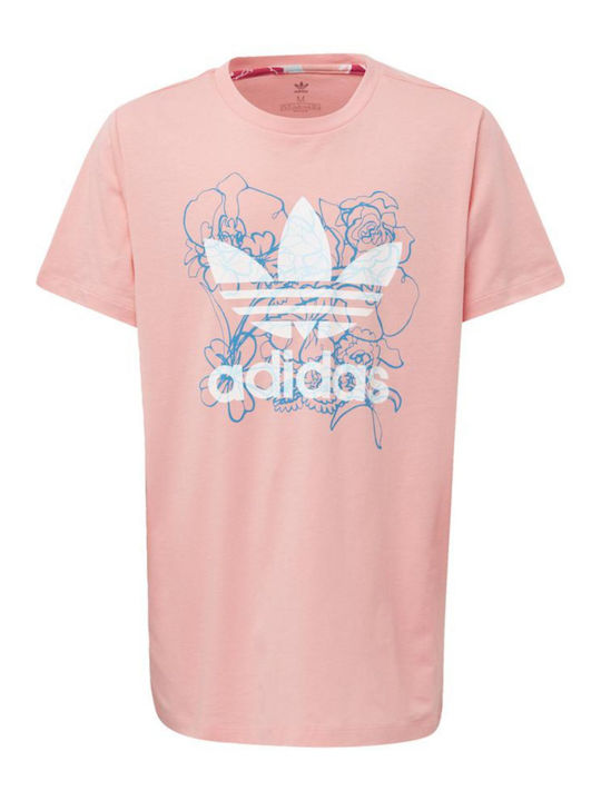 Adidas Long Tee Παιδικό T-shirt Ροζ