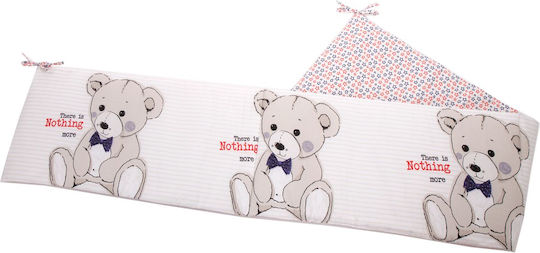Kikka Boo Teddy Bear Crib Bumpers Classic Inside Pink 35x180cm