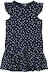 Name It Mädchen Kleid Polka Dot Kurzärmelig Marineblau