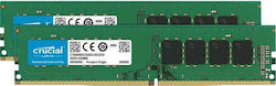 Crucial 8GB DDR4 RAM with 2 Modules (2x4GB) and 2666 Speed for Desktop