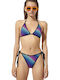 Blu4u Bikini Brazil High Waist with Ties Striped