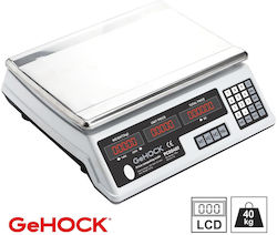 GeHock Професионална Везна Търговия На Дребно 40кг / 2гр GeHock Професионална Везна Търговия На Дребно 40кг / 2гр