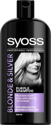 Syoss Blonde & Silver Șampoane de Menținere a Culorii pentru Colorat Păr 1x500ml