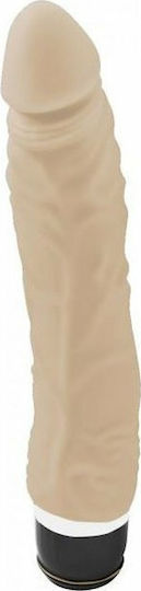 Seven Creations Silicone Classic Vibe Slim Veined Ρεαλιστικός Δονητής 18cm Flesh
