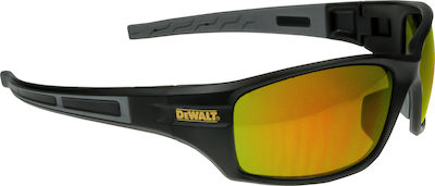 Dewalt Auger Fire Safety Glasses for Protection with Red Lenses Mirrored