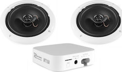 Power Dynamics Set Installation Speakers 30W WT10 952.502 in White Color