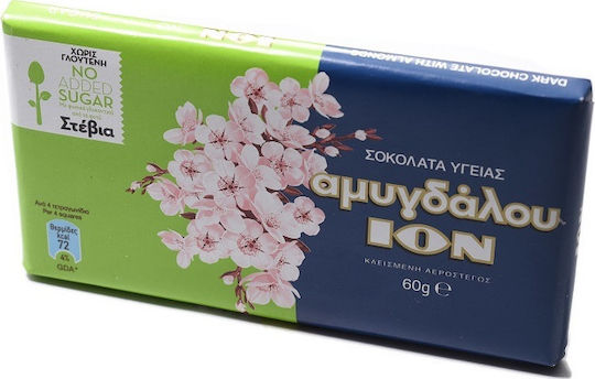 ION Migdale Ciocolata Amaruie Migdale cu Stevia 60gr