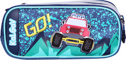 KalGav Jeep Pencil Case with 2 Compartments Turquoise