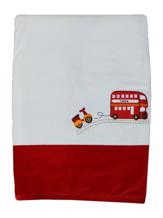 Bebe Stars Κουβέρτα Αγκαλιάς & Λίκνου Happy Travel 90x110εκ.
