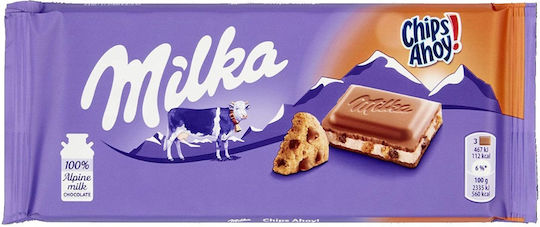 Milka Chips Ahoy! Chocolate Milk Hazelnut 100gr