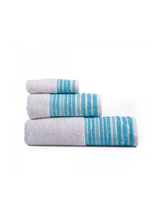 SB Home Facecloth Romina 50x90cm. Aqua Weight 500gr/m²