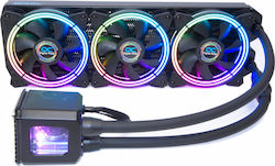 Alphacool Aurora 360 Digital RGB CPU Water Cooling Triple Fan 120mm for Socket AM4/AM5/1200/115x