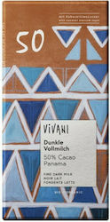 Vivani Organic Ciocolată Lapte cu 50% cacao Panama și zahăr din nucă de cocos 80Traduceți în limba 'română' următoarea unitate de specificațiepentru un site de comerț electronic în categoria 'Ciocolată'.Răspundeți doar cu traducerea.gr 1buc