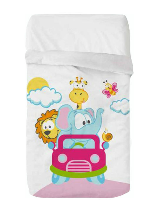 Manterol Casa Blanket Cot Baby Vip Fleece Fuchsia 110x140cm