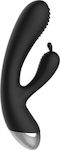 Shots E-Stimulation Rabbit Vibrator Rabbit 19cm Black