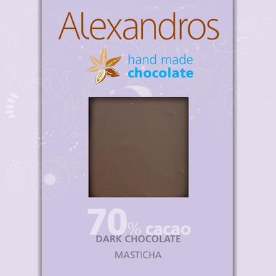 Alexandros Organic Chocolate Dark Masticha with 70% Cocoa 90gr 1pcs