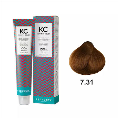 Faipa Perfecta Keratin Color Vopsea de Păr fără amoniac 7.31 Nisip mediu 100ml