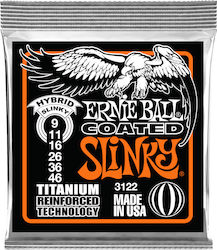 Ernie Ball Hybrid Slinky Coated Titanium RPS 9-46