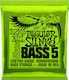 Ernie Ball Set Nickel gewickelt Saiten für Bass Slinky Bass 5-String Normal 45 - 130" P02836