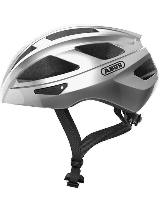Abus Macator Bicycle Helmet Mountain / Road Silver