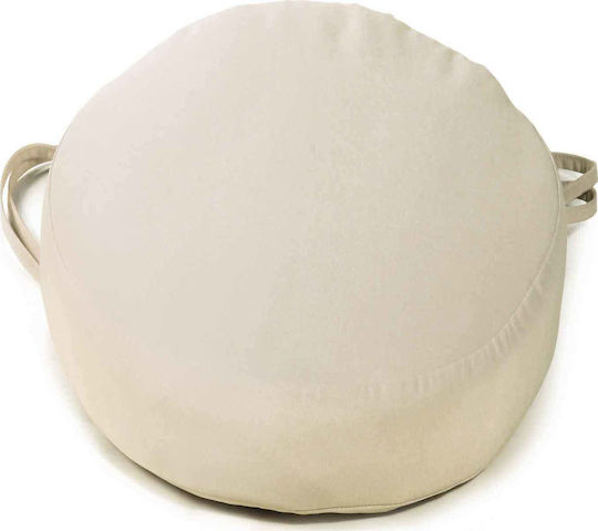 Lianos Perna Scaunului De Grădină Rotundă Ecru 44x44cm