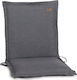 Lianos Waterproof Garden Chair Cushion with Backrest Gray 93x43cm