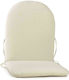 Lianos Waterproof Garden Chair Cushion with Backrest Beige 106x49cm